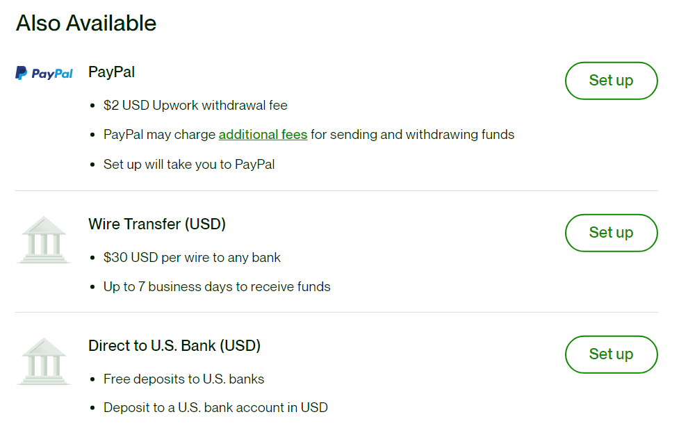 支払い方法画面
上から
PayPal
電信送金
米国の銀行口座へ送金
